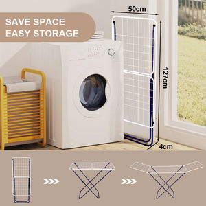 Secador <span class=keywords><strong>de</strong></span> tela portátil para Exteriores con revestimiento <span class=keywords><strong>de</strong></span> hierro <span class=keywords><strong>de</strong></span> 18m que ahorra espacio - Product Image 2