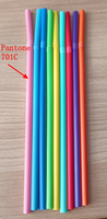 Pailles à jus compostables de qualité alimentaire, rose clair, pailles jetables en PLA, pailles biodégradables à vendre