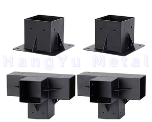 Conector de base de 3 vías de <span class=keywords><strong>metal</strong></span> personalizado soportes de pérgola impermeable al aire libre acero pabellón techo jardín soporte presión naturaleza cenador - Product Image 5