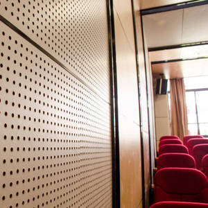 Panneau Mdf personnalisé de réduction du bruit ignifuge, panneau acoustique en <span class=keywords><strong>bois</strong></span> perforé - Product Image 6