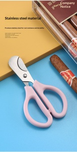 Wholesale Stainless Steel Cigar <b>Cutter</b> Scissors Knife Head Portable Smoking Accessories - Product Image 5