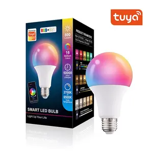 Kommerzielle Beleuchtung mit hoher Helligkeit Innendekoration Aluminium E26 E27 B22 RGB Smart Bulb