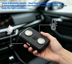 Traceur <span class=keywords><strong>GPS</strong></span> pour flotte avec configuration Bluetooth, alarme anti-effraction/vibration, mise à niveau à distance, détection de température et d'humidité pour la sécurité des marchandises - Product Image 3