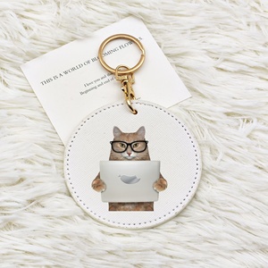 พวงกุญแจสแตนเลส UV รูปแมว - พวงกุญแจแบรนด์ทนทาน ตกแต่งกระเป๋า ตลกและสร้างสรรค์ อี<span class=keywords><strong>โม</strong></span><span class=keywords><strong>จิ</strong></span>ขนาดเล็ก แปลกใหม่ พร้อมโลโก้สั่งทำได้ - Product Image 2