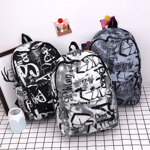 Sac à dos décontracté grande capacité de voyage en plein air imprimé partout Sac à dos collège <span class=keywords><strong>lycée</strong></span> Sacs d'école pour garçons - Product Image 3