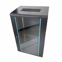 Armoire serveur murale en acier laminé à froid de 19 pouces 18U, économiseur d'espace, rack réseau