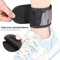 Sangle de podomètre de fitness, protection de la cheville, réglable, respirante, en PVC, pour la course à pied, le basketball, les sports, portable