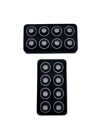 Panneau de commande tactile étanche à 6 zones 12V/24V 60A |   Barre lumineuse pour treuil |   Momentané/Impulsion/SOS |   Découpe de caoutchouc EPDM de la marque United