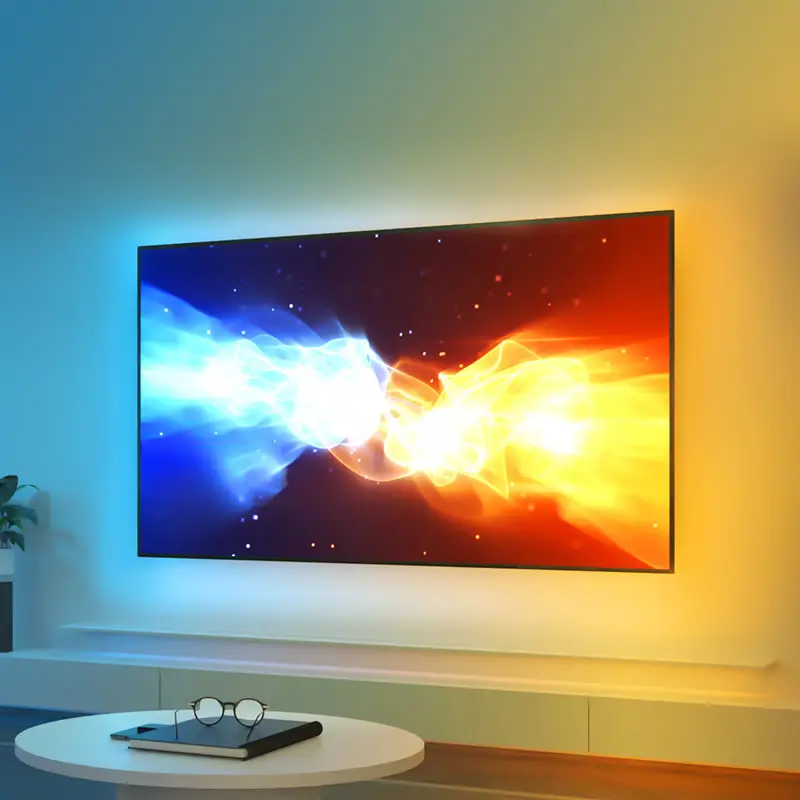 Banqcn rüya renk rgb usb'li şerit led işık tv sync müzik ses kontrolü kapalı ev eğlence atmosferi