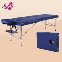 Sunkin Barre de massage pliable portable en acier inoxydable de haute qualité pour salon et spa