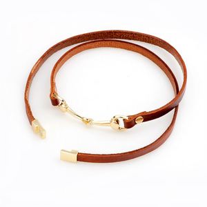 Couple <b>Leather</b> <b>Bracelet</b> Best Seller Bulk Order Discount Holiday Gift for Women Rose Gold Tone - Product Image 3