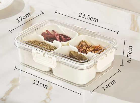 [เกรดอาหาร ไร้กลิ่น] สีขาวครีม - 4 ช่อง