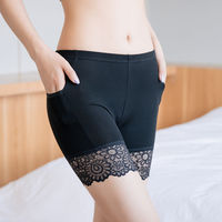 Slip sans couture Shorts pour sous-robes femmes Anti-frottement Sous-vêtements Boyshorts Culotte en dentelle Sous-vêtements