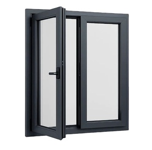 Ventana Abatible de Aluminio con Rotura de Puente Térmico, Ahorro Energético, Estándar NFRC, Doble Acristalamiento, Vidrio Low-E, con Sistema de Herrajes Alemán - Product Image 1