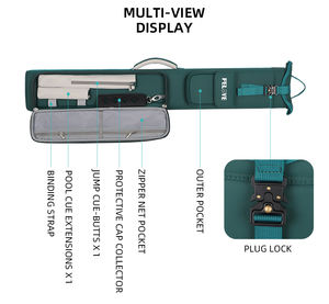 Pelove 3x5 Kotak Tongkat Biliar Tahan Guncangan Kotak Keras Pengiriman Global AS/EU/SEA - Product Image 3