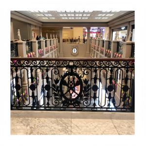 Di lusso in ferro battuto <span class=keywords><strong>ringhiere</strong></span> produttori Interni classico corrimano in ferro ringhiera delle scale - Product Image 5