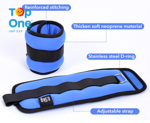Top One Gym Fitness 1 3 5 10 20kg Poids de cheville lourds Sac de sable en fer Bracelet lesté au poignet - Product Image 4
