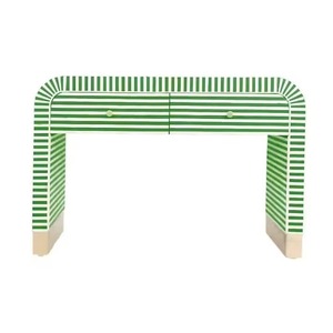 Console d'incrustation d'os de style traditionnel élégant conçu de manière complexe pour le matériel de MDF de chambre à coucher - Product Image 3