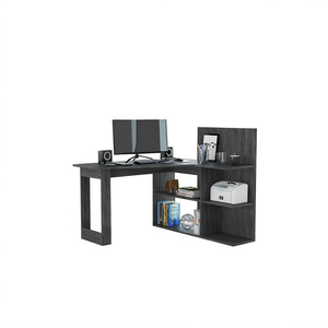 Scrivania a L Fairfield con 4 Ripiani in Legno MDF, Arredamento per Ufficio Domestico - Product Image 1