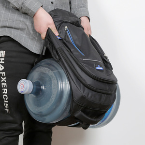 Men's Business <b>Backpack</b> 16-Inch Laptop Compartment Large Capacity For Commuting And Travel Solid Color With Shoulder <b>Straps</b> - Product Image 4