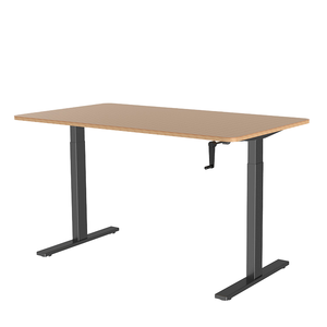 <span class=keywords><strong>Bureau</strong></span> d'ordinateur ZGO Home Office moderne, réglable en hauteur sur 2 niveaux, en métal, <span class=keywords><strong>à</strong></span> 2 pieds, avec <span class=keywords><strong>manivelle</strong></span>, convertible, pour travailler <span class=keywords><strong>assis</strong></span> ou <span class=keywords><strong>debout</strong></span> - Product Image 1