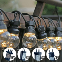 50 m LED 100m 10m 15m guirlande lumineuse guirlande extérieure G50 ampoules mondiales jardin Patio mariage décoration de noël