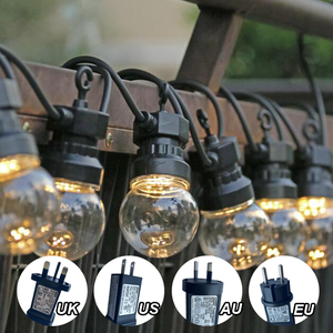 50 <span class=keywords><strong>m</strong></span> LED 100m 10m 15m <span class=keywords><strong>guirlande</strong></span> lumineuse <span class=keywords><strong>guirlande</strong></span> extérieure G50 ampoules mondiales jardin Patio mariage décoration de noël - Product Image 5