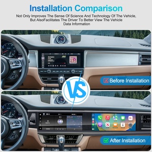 Autoradio GPS Android 13 Navihua avec double écran pour Porsche Macan 2018-2023, Carplay sans fil, lecteur DVD de voiture, tableau de bord - Product Image 3
