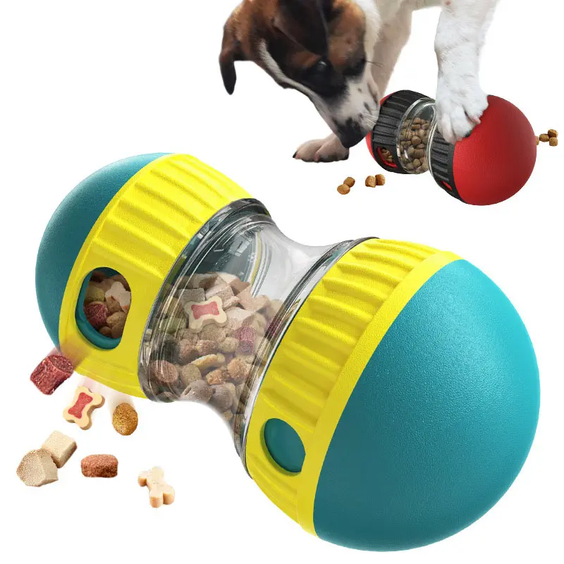 Rò rỉ thực phẩm bóng con chó Đồ chơi Vật nuôi Tumbler chó đào tạo Tumbler rò rỉ bóng tương tác chậm thức ăn vật nuôi đồ chơi