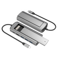 Station d'accueil USB-C transfrontalière multifonctionnelle / Hub USB 3.0 pour l'extension des ports SSD/M.2 et des boîtiers de disques durs externes