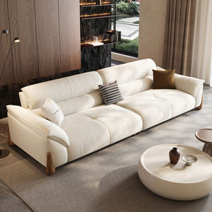 लिविंग रूम फर्नीचर सोफा आधुनिक नरम मखमली सोफा ठोस लकड़ी फ्रेम तीन सीटर connner सोफे घर के लिए उच्च गुणवत्ता लोकप्रिय सोफे - Product Image 4