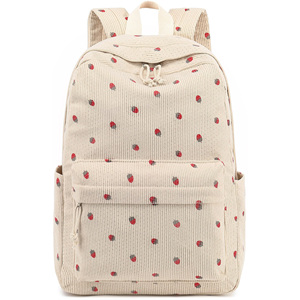 School <strong>Backpack</strong> For Teen <strong>Girls</strong> Bookbags Elementary High School Corduroy Laptop Bags Women Travel Daypacks - Product Image 1
