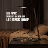 Lampe de bureau LED moderne et simple, avec protection oculaire, charge sans fil, réglage électrique, commande tactile, gradation à 5 vitesses, pour salle de lecture