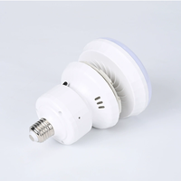 Nouveau E27 ventilateur en forme de fleur lumière gradation en continu silencieux vent fort chambre salon plafond utilisation