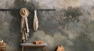 Pintura al óleo Retro personalizada, tela <span class=keywords><strong>de</strong></span> fondo <span class=keywords><strong>para</strong></span> sofá degradado, sala <span class=keywords><strong>de</strong></span> estar, TV, papel tapiz <span class=keywords><strong>de</strong></span> fondo, Mural - Product Image 3