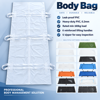 Sac pour cadavres Yushuoda en PVC robuste de classe I, YS-CB01, 200 microns d'épaisseur, blanc, 6 poignées, étanche, sac de secours en cas de catastrophe