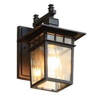 240V LED et ampoule applique murale en aluminium moulé sous pression extérieur étanche jardin rue blanc chaud CCT verre diffuseur monté lampe
