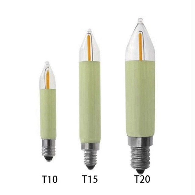 LED Candle Bulb AC/DC 12V 24V 0.5W E10 E14 Filament Bulb