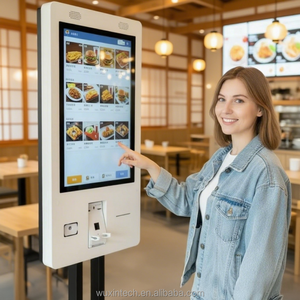 Kiosque de paiement Android WUXIN pour hôtel, avec écran tactile, lecteur de codes-barres, scanner de passeport et lecteur de cartes, pour une utilisation en intérieur et en libre-service - Product Image 3