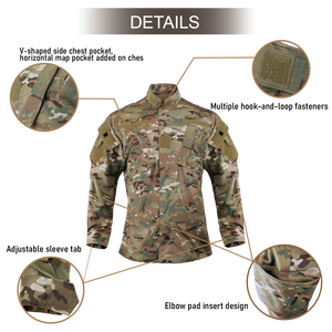 Combinaison d'entraînement en plein air personnalisée KBL-ACU-PR en camouflage pour hommes, combinaison de chasse camouflage, vêtements tactiques - Product Image 2