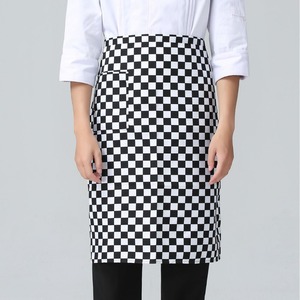 Half Waist Apron Black White Stripes Machine Washable Work Suit Adult Kitchen Use - Product Image 2