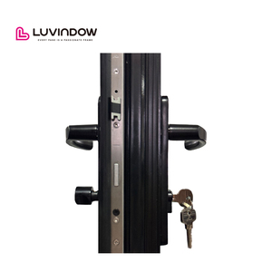 Cửa ra vào nhiệm vụ nặng nề an ninh dân cư với kính bão tác động âm thanh cách điện cửa ra vào nhôm - Product Image 4