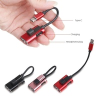 Adaptador de audio y carga para auriculares, cable USB tipo c a conector de 3,5mm, 2 en 1, para llamadas y música