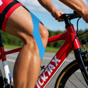 Rollo <span class=keywords><strong>de</strong></span> cinta <span class=keywords><strong>de</strong></span> kinesiología deportiva personalizada OEM al por mayor, cinta precortada impermeable <span class=keywords><strong>de</strong></span> 95% algodón para baloncesto, cinta deportiva muscular - Product Image 5