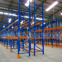 Sistema de Estanterías de Almacén de Alta Resistencia en Acero 5D, Estantería Selectiva para Paletas, Resistente, Modular, Ajustable, Almacenamiento Industrial