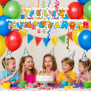 Guirlande Joyeux Anniversaire Plim Plim 3M 2 Pièces Sac Bannière de Fête - Product Image 3