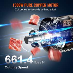 Scie à ruban verticale en acier inoxydable électrique commerciale 1500W Workbeach 19.3 \ "X 15 \" 0.16-7.9 pouces épaisseur de coupe 6 lames viande - Product Image 3