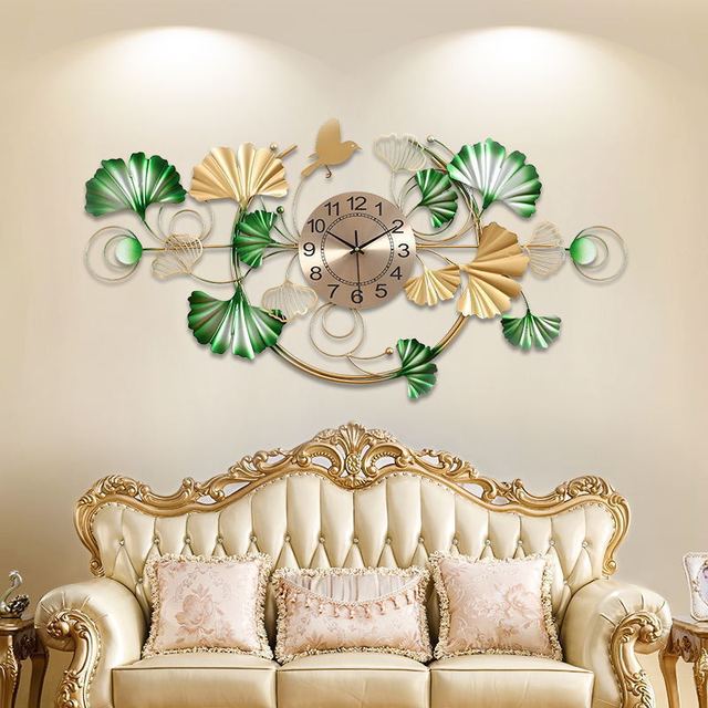 Modern Nordic Design Customized 3D Luxury Large Metal Watch Wall Clocks for Home Living Room Decorations