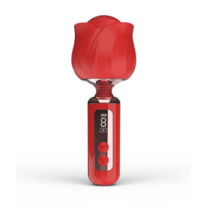 Mini Masajeador Amazon Rose M-B890, Silicona Roja, ABS, Pantalla Digital, Vibración Silenciosa, Vibrador de Punto G para Mujer - Product Image 1