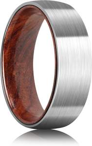 Hot Sale Mens Jewelry <strong>Tungsen</strong> Carbide <strong>Ring</strong> Wholesale Jewelry <strong>Ring</strong> Nature Wood Inlay Wedding Band Tungsten <strong>Ring</strong> Fashion Jewelry - Product Image 3